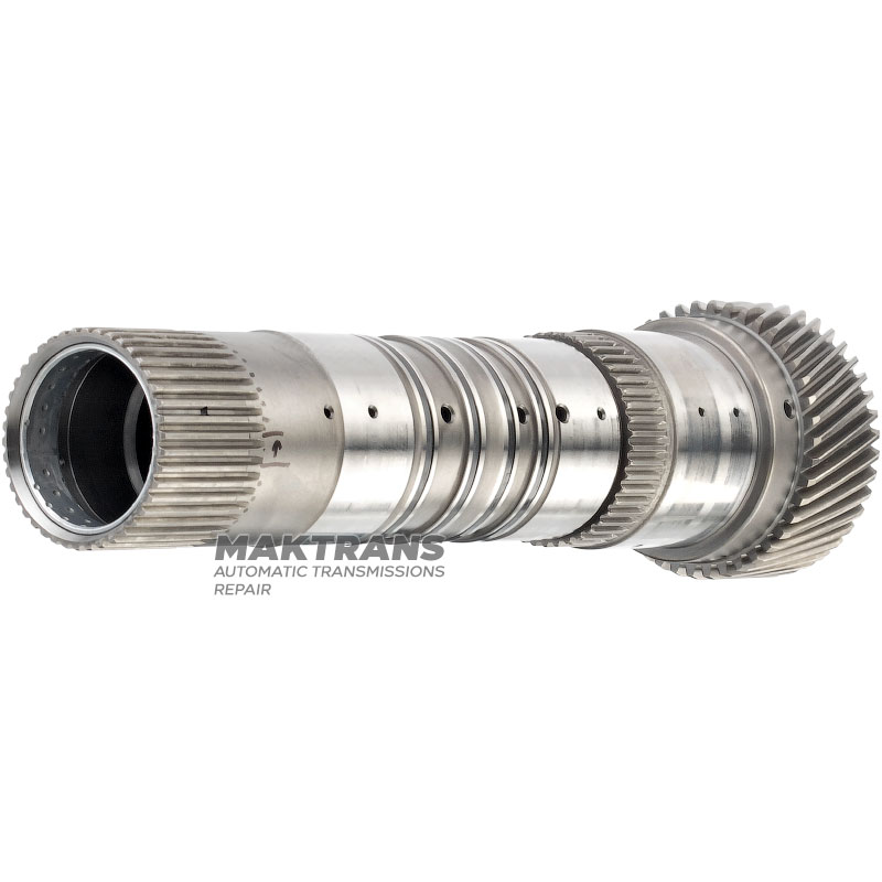 Front sun gear with shaft RE5R05A 02-up - total length 234 mm, 42 teeth (ext.Ø 65 mm)