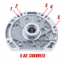 Oil pump hub F4A41 F4A42 96-up – MR593521, MD760348 (Mitsubishi type, 5 oil channels on the hub)