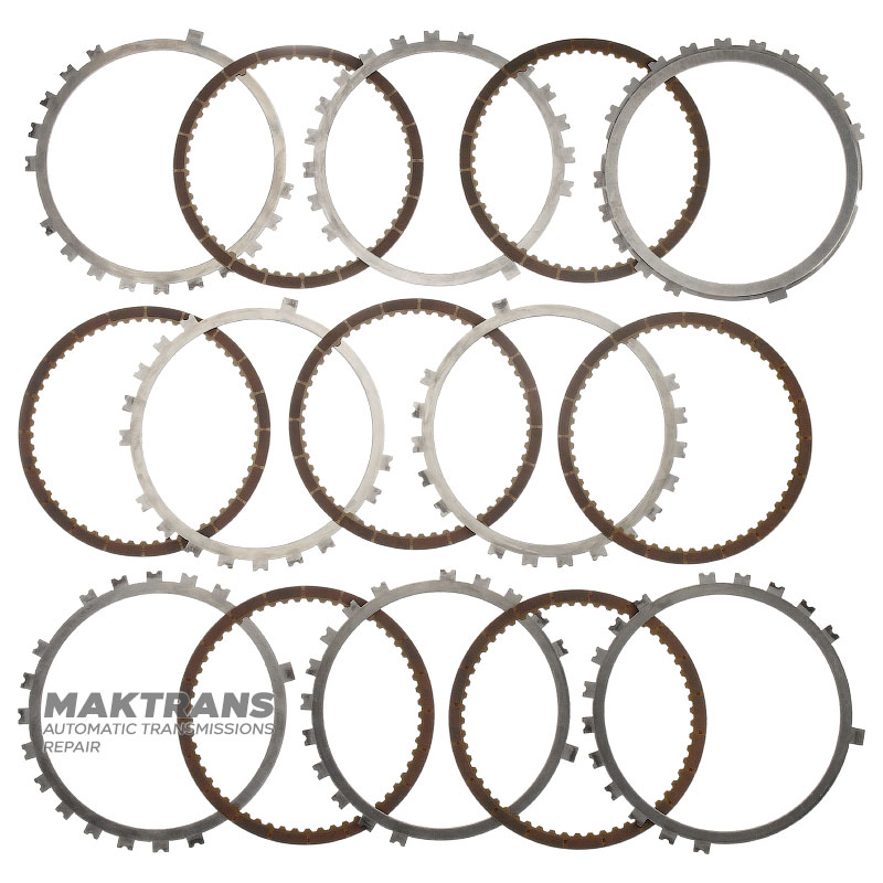 B4 Low / Reverse Clutch AB60E AB60F 07-up Disc Set - 7 Friction Discs (Total Set Thickness 28.45mm)