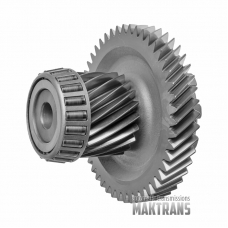 Intermediate shaft with drive gears, driven gear 47 teeth (diameter 149.3mm) driving gear 21 teeth (diameter 72mm) of the AT primary gearset U660E 3570573010 3570533020 used