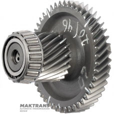 Intermediate shaft w/ drive gears with 46 teeth driven gear, 20 teeth drive gear (primary gear set) and parking gear,automatic transmission U760E 06-up used