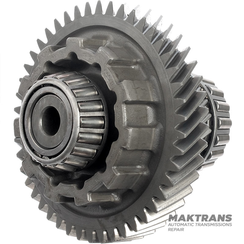 Intermediate shaft w/ drive gears with 46 teeth driven gear, 20 teeth drive gear (primary gear set) and parking gear,automatic transmission U760E 06-up used