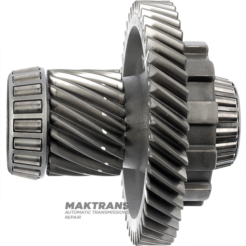 Intermediate shaft w/ drive gears with 46 teeth driven gear, 20 teeth drive gear (primary gear set) and parking gear,automatic transmission U760E 06-up used