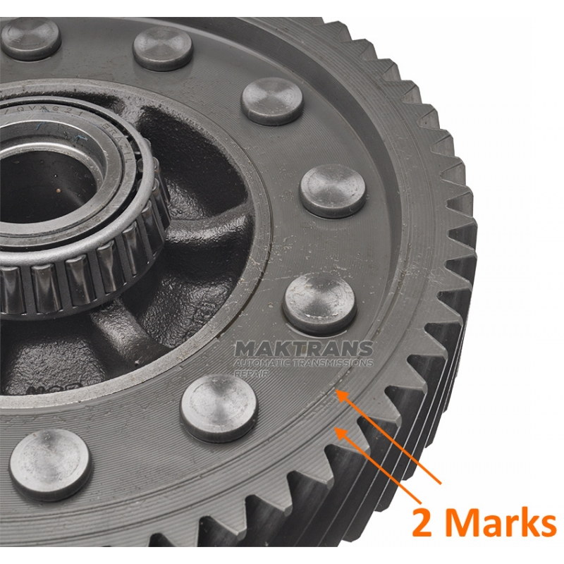 Differential assembly DQ250, 02E DSG6 (4WD) - 62 teeth (ext. Ø 223.85 mm)
