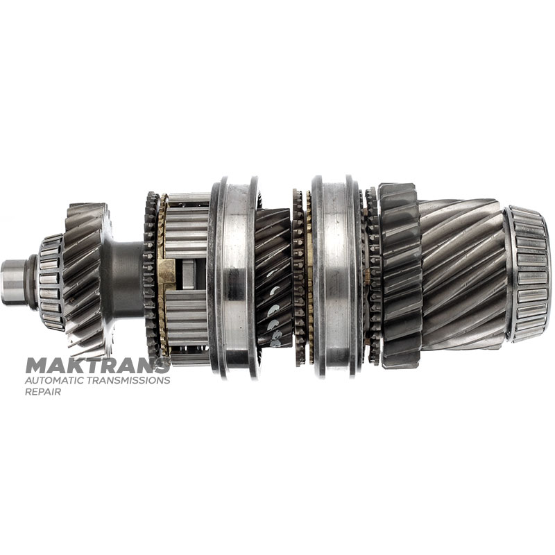 Differential drive shaft DQ250 02E DSG 6 with gears 24 teeth (D 73 mm) 23 teeth (D 64.25 mm) 22 teeth (D 86.05mm) and 18 teeth (D 69.85 mm)