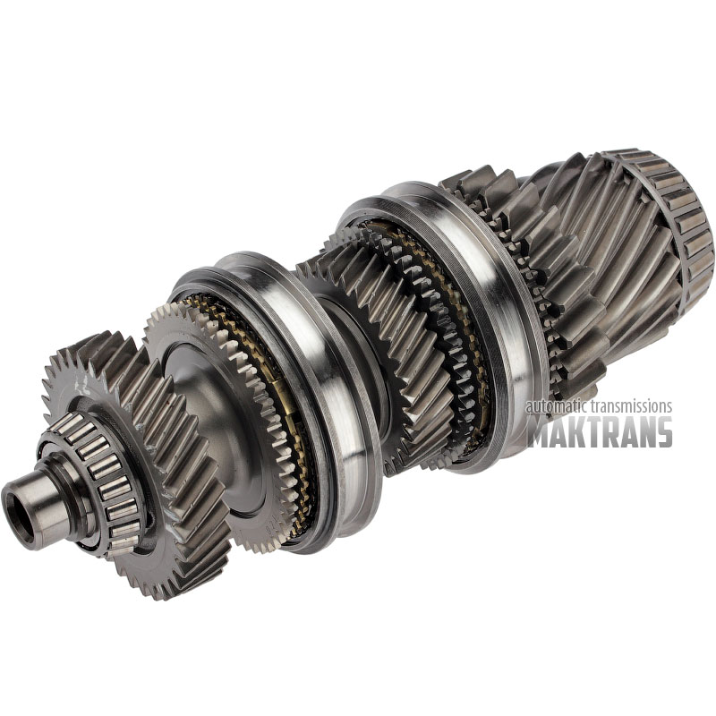 Differential drive shaft DQ250 02E DSG 6 with gears 34 teeth (D 81.90 mm) 33 teeth (D 73.25 mm) 22 teeth (D 85.90mm) and 20 teeth (D 68.50 mm)
