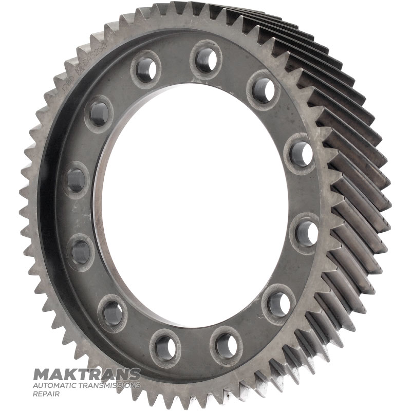 Differential ring gear TF-60SN 09G, (58 teeth, 2 notches, outer diameter 196 mm)