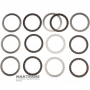 Steel and friction disc set 4-5-6 Clutch 6T70E, 6T75E, 6F50, 6F55 - 6 friction discs (total thickness of the set 24.25 mm / 26.85 mm)