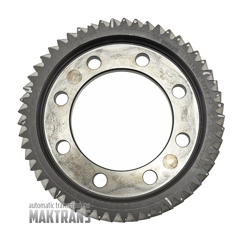 Helical differential gear HYUNDAI KIA A6GF1 458322F020 (53T, OD183mm, 33.20mm, 8 mounting holes)