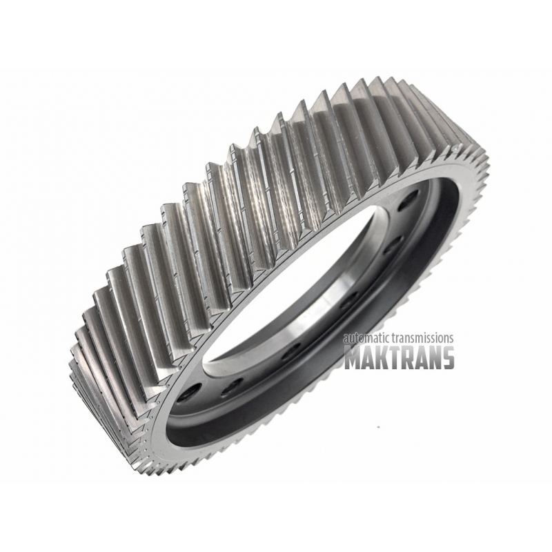 Differential helical gear (59T, 2 marks, OD230mm, 40.90mm, 10 mounting holes)