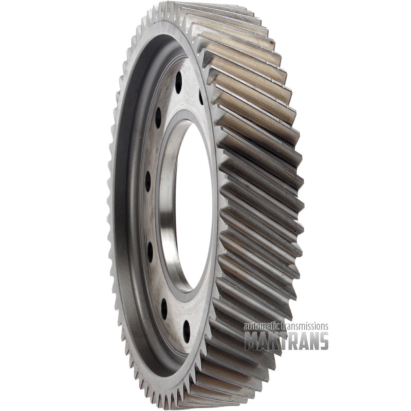Differential helical gear (59T, OD225mm, 41mm, 10 mounting holes)