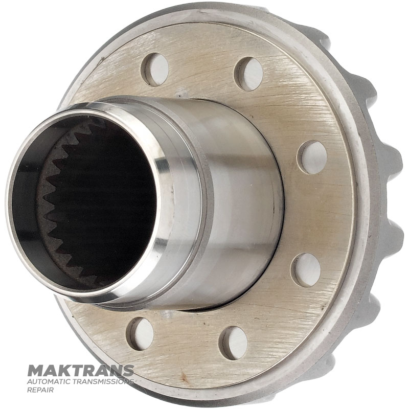 Differential axle gear 4WD Hyundai / KIA A6MF1/2, A8MF1 458373B700 458373B050 — overall height, outer Ø of neck 37 mm / 40 mm, 16 teeth (outer Ø 72.05 mm), 24 (+2) splines