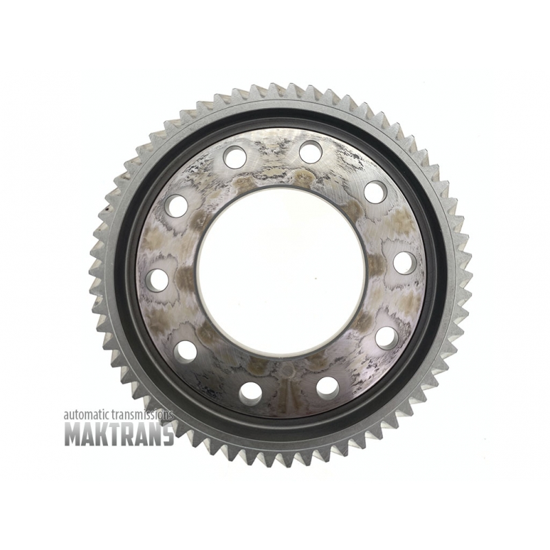Differential helical gear (62T, OD205mm, 33mm, 10 mounting holes)