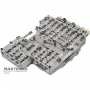 Valve body regenerated 6HP19A 6HP26A GEN1 M-shift [1068427182 1068427181, separator plate A052] with solenoids [5 yellow / 1 blue / 1 black 1068298045] 