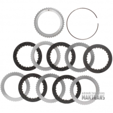 Friction and steel plate kit D Clutch FORD 10R80  5 friction plates, pack total thickness 25 mm / 23 mm  JL3P-AB