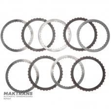 Steel and friction disc set 3-5-R Clutch GM 6T70, 6T75 / FORD 6F50, 6F55 — (4 friction discs, total thickness of the set 25.50 mm), 7T4Z-7B442-B, 7T4Z-7B164-D, 7T4Z-7B066-C, 7T4Z-7E085-B, 7T4Z-7D483-D