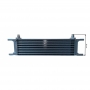 Universal oil cooler 9-row thread pitch 9/16"x18 Fitting AN6 Kit with mount, fittings and hose for connection.