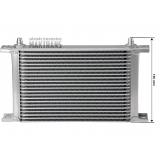 Universal oil cooler 21-row, thread pitch 9/16"x18 Fitting AN6