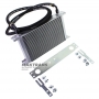 Universal oil radiator 21-row thread pitch 9/16"x18 Fitting AN6 Complete with mounting, fittings and hose for connection.