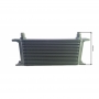 Universal oil cooler 15-row thread pitch 3/4"x16 AN8 fitting kit with mount and fittings for connecting to a 13mm hose