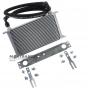 Universal oil radiator 21-row thread pitch 3/4"x16 Fitting AN8 Complete with fastening, fittings and hose for connection.