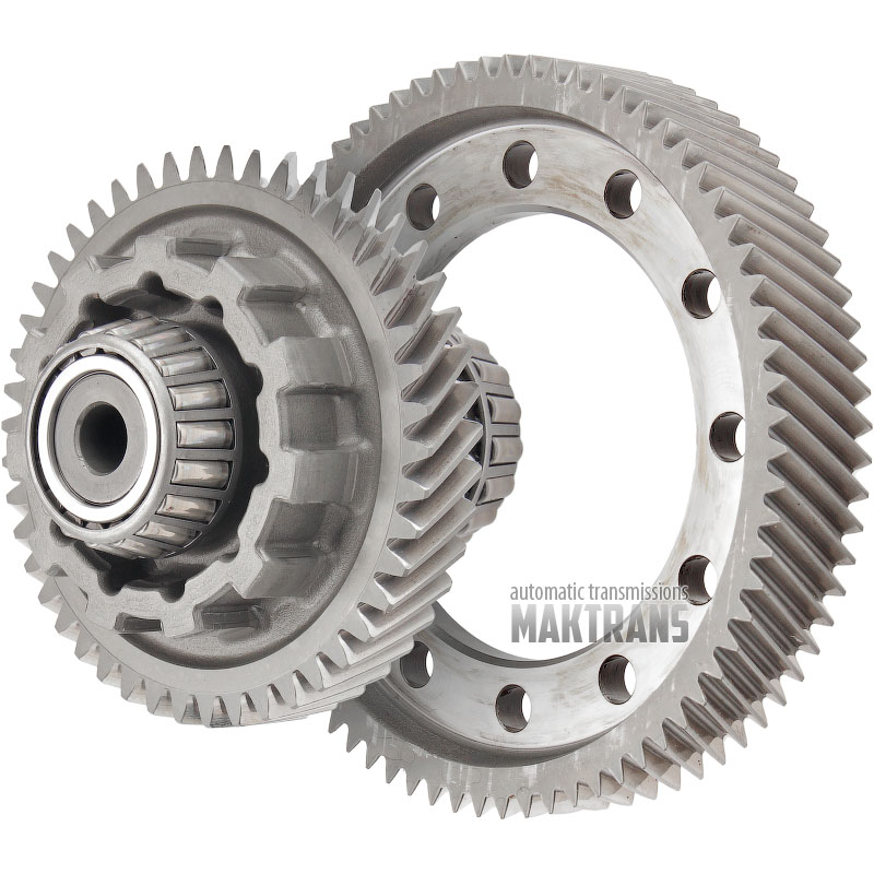 Differential primary gearset [20  73] TOYOTA U760E U760F  [differential helical gear 73 [OD 207 mm], intermediate shaft 20T [OD 61 mm] \ 46T [OD 141 mm]