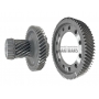 Differential primary gearset [18 \ 75] TOYOTA U760E U760F  [diff helical gear 75 teeth [Ø 213.20 mm], intermediate shaft 18 [Ø 56.50 mm] \ 46 teeth [Ø141.95 mm]