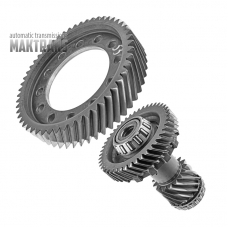 Primary gearset [16  53] TOYOTA UB80  differential gear 53T [Ø195.60 mm, 12 mounting holes], intermediate shaft 16T [Ø 64.50 mm], 44T [Ø123.95 mm]