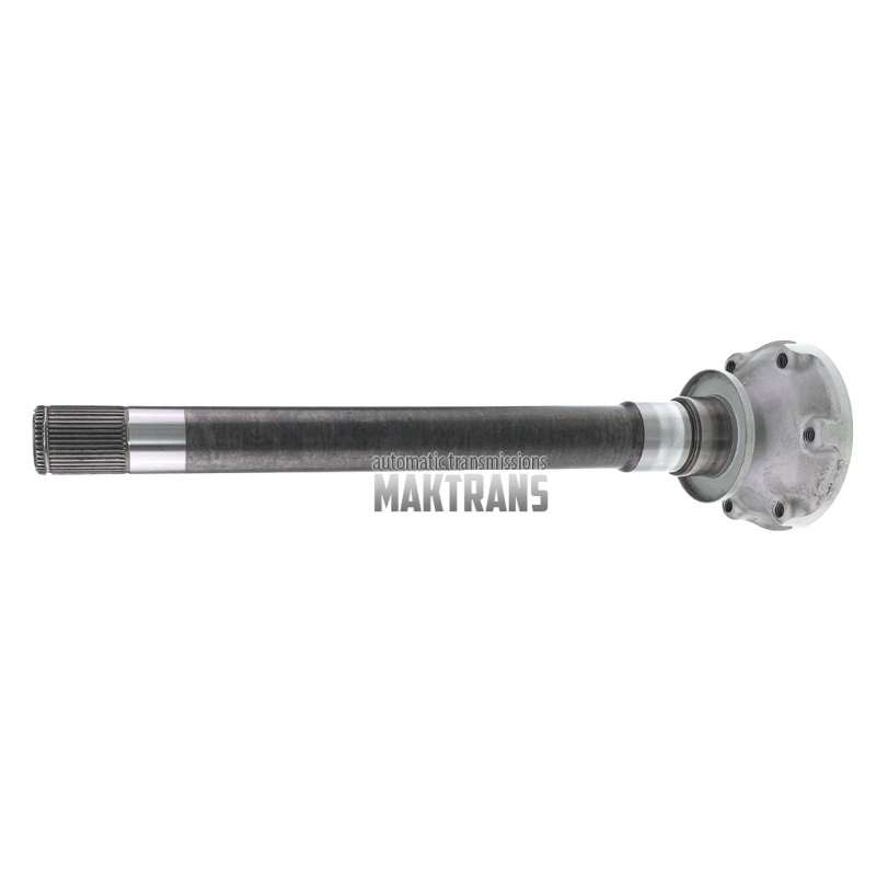 Axle shaft with flange [left] TRMRC DCT TR-9080  [total height 417 mm , 43 splines (Ø 34.70 mm), 6 flange mounting holes]