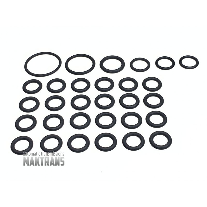 Interbody (case to case) rubber rings and plugs for the rear cover, automatic transmission JF506E - 30pcs