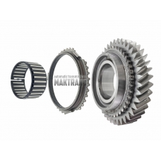 Gear and synchronizer, 4th gear GETRAG 7DCT300  RENAULT EDC 7 PS251 [39 teeth, Ø 107.35 mm, width 16.40 mm, without notches]
