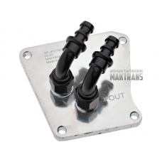 Adapter for additional cooling and filtration system connection AN8 (automatic transmission JF011E RE0F10A RE0F06A F1CJA W1CJA CVT2M FK0)