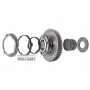 Gear and synchronizer 1st gear  GETRAG 7DCT300  RENAULT EDC 7 PS251[58 teeth, outer Ø138.80 mm]