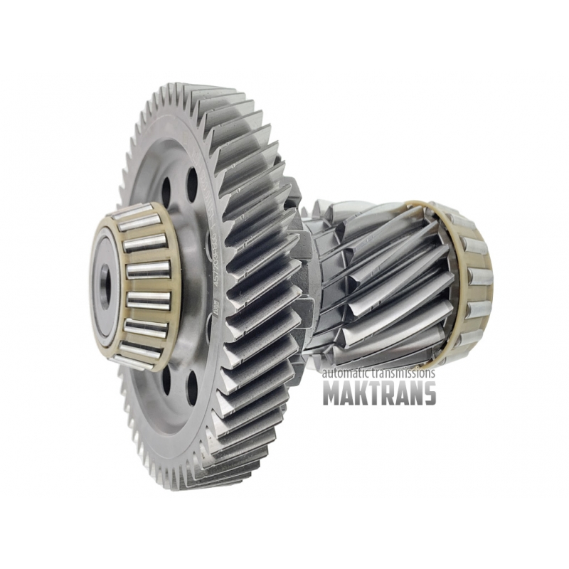 Differential intermediate shaft Hyundai / KIA A6MF2 [GEN2]  457203F800 457223F800 [overall height 144 mm , drive gear 17T (2N) o. Ø 67.65 mm , driven gear 53T (1N) o. Ø 142.70 mm]