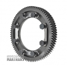 Differential helical gear TOYOTA U340E  [79 teeth, 4 notches, OD 197 mm, 8 fixing holes]