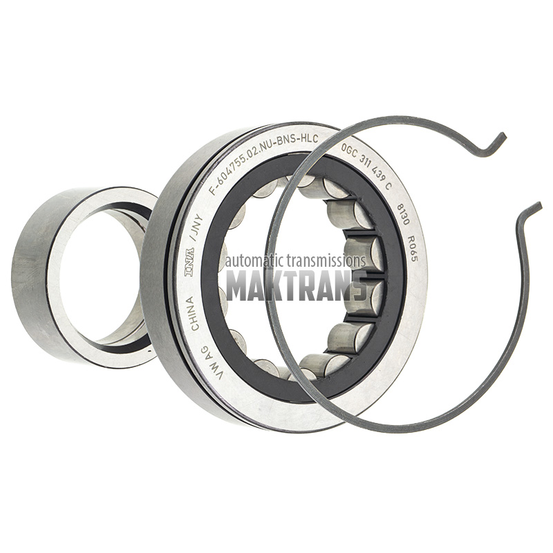Front cover radial roller bearing VAG 0CG DQ381 INA F-604755.02.NU-BSN-HLC 0GC311439C [outer Ø 80 mm, inner Ø 34.90 mm, width 18 mm]