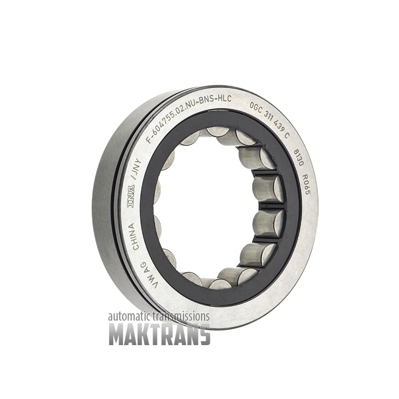 Front cover radial roller bearing VAG 0CG DQ381 INA F-604755.02.NU-BSN-HLC 0GC311439C [outer Ø 80 mm, inner Ø 34.90 mm, width 18 mm]