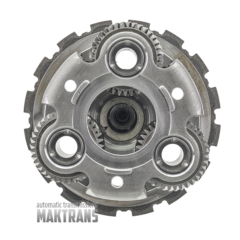Output shaft [total shaft height 191 mm] and planetary gear No.4 [3 satellites, 37 teeth per satellite (Ø 54.25 mm)] FORD 10R60 L1MP-7A048-BA