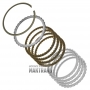 Friction and steel plate kit C4 Clutch TOYOTA UB80 [total thickness of the set 16.35 mm, 4 friction plates]