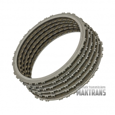 Friction and steel plate kit Overdrive Clutch Hyundai / KIA A6LF3 | [total kit thickness 27.85 mm, 5 friction plates]