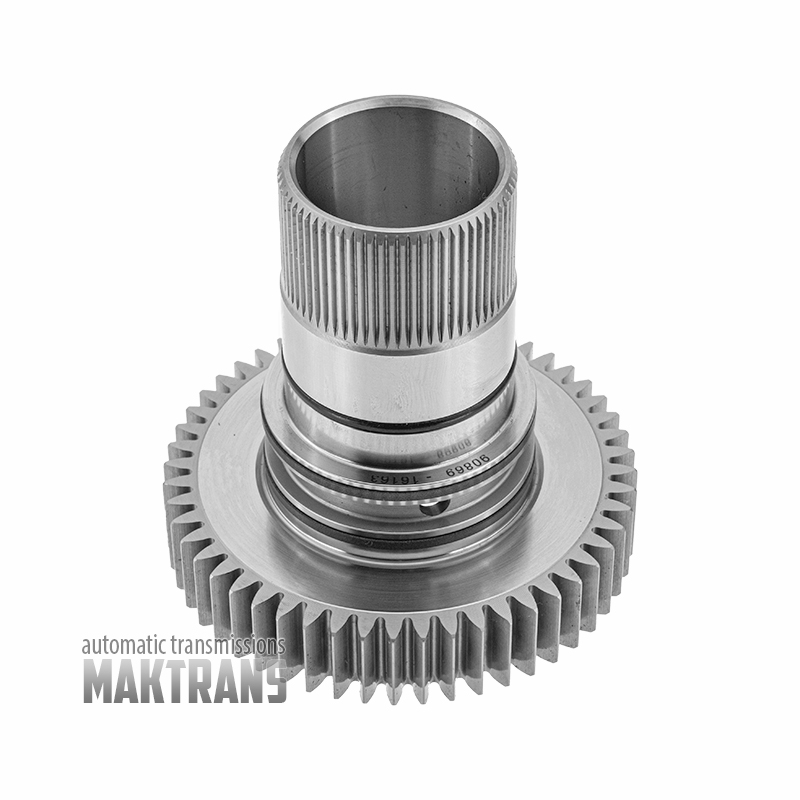 Power take off (PTO)  drive gear FORD 6R140 [total height 115 mm, 69 splines (out. Ø 52.35 mm), PTO gear 51 teeth (out. Ø 113.95 mm)]