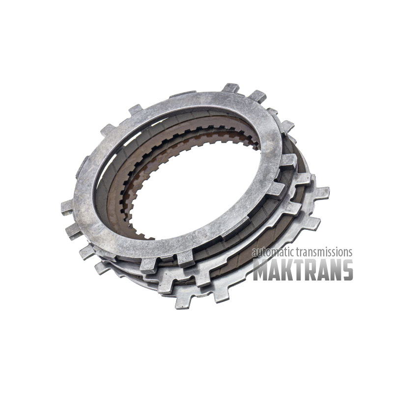 Friction and steel plate kit OVERRUN Clutch General Motors 4L60E [total thickness of the set 13.15 mm, 2 friction plates]