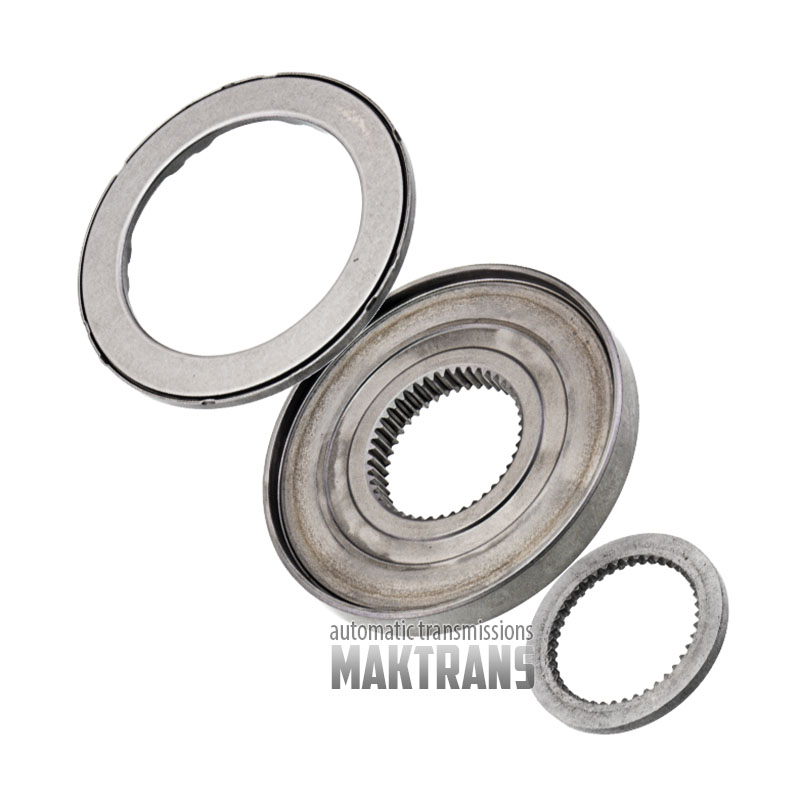 Transfer case clutch thrust plate (with bearing) BMW ATC13-1 ATC35L ATC45L / Hyundai ATC / Masetati ATC SP01667 [outer Ø 81.95 mm , thickness 9.20 mm / 10.85 mm , 43 splines] - [used and inspected]