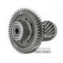 Differential drive gear Hyundai / KIA A6GF1 4572026000 (steel cage bearing, 51T, OD 129mm, without marks / 18T, OD 65.80mm, 2 marks)