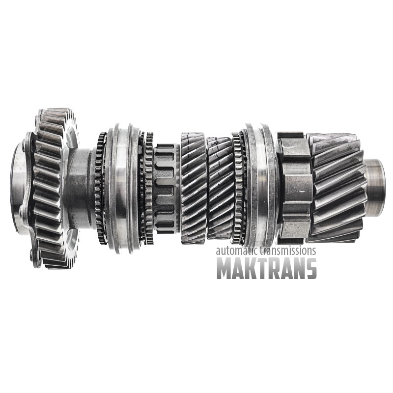Output shaft №2 GETRAG DCT450 MPS6 [ 21T (OD 85.30 mm), PG 8T, 30T (OD 79.05 mm), 33T (OD 86.25 mm), 38T (OD 123.15 mm)]