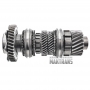 Output shaft №2 GETRAG DCT450 MPS6 [ 21T (OD 85.30 mm), PG 8T, 30T (OD 79.05 mm), 33T (OD 86.25 mm), 38T (OD 123.15 mm)]