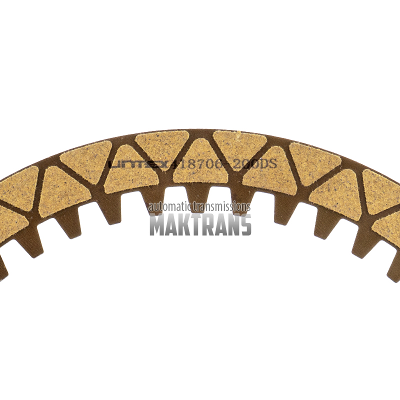 Friction plate 8L90 C2 / 1-2-3-4-5-REVERSE [OD 186 mm, 48T, thickness 2 mm]