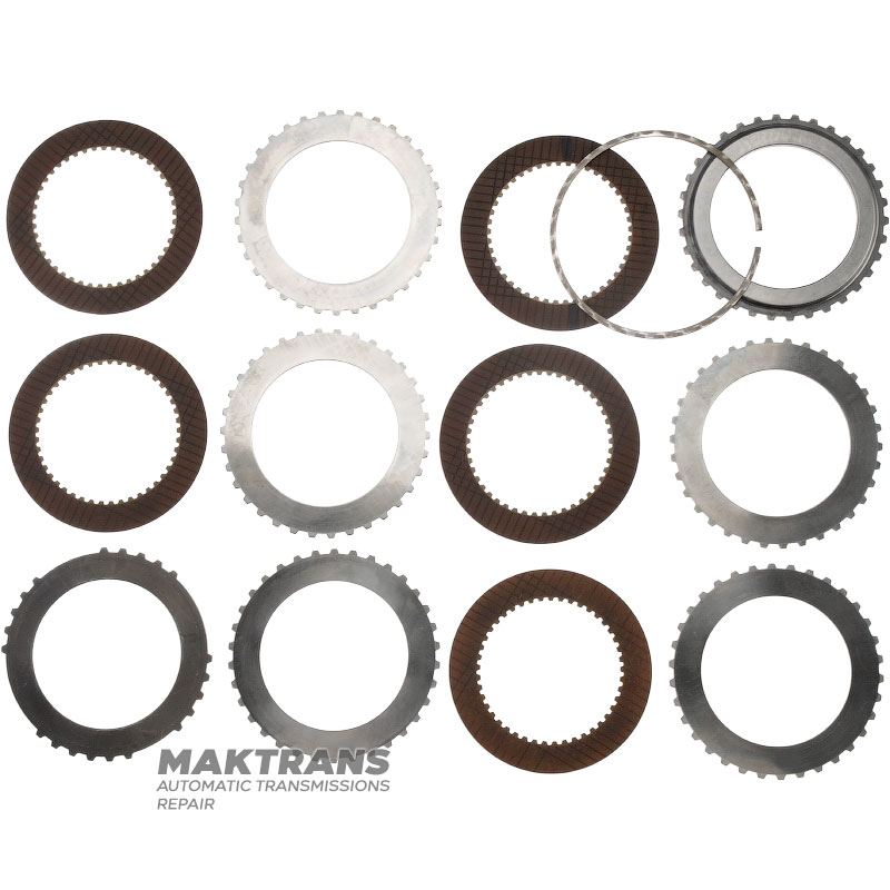 Friction and steel plate kit FORWARD Clutch FORD AOD AODE AODE-W 4R70W 4R75E 4R75W  [total thickness of the kit 23.55 mm, 5 friction plates, thrust plate 7 mm]