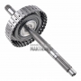 Input shaft/drum 3-5-R A6GF1 (GEN2) 454142F000 [total shaft height 321 mm, 20 (Ø 21.95 mm) / 16 (Ø 19.05 mm) splines, drum height 33.15 mm]