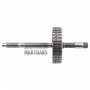 Input shaft/drum 3-5-R A6GF1 (GEN2) 454142F000 [total shaft height 321 mm, 20 (Ø 21.95 mm) / 16 (Ø 19.05 mm) splines, drum height 33.15 mm]